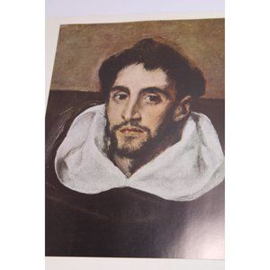 El Greco Print Fray Hortensio Felix Paravicino vintage 54899
